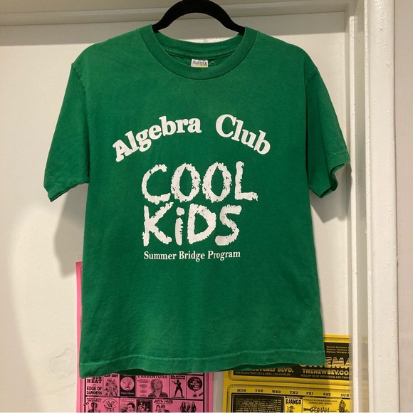 Cool Kids Algebra Club Y2K Style School Tee Ironic Tee - Picture 5 of 10